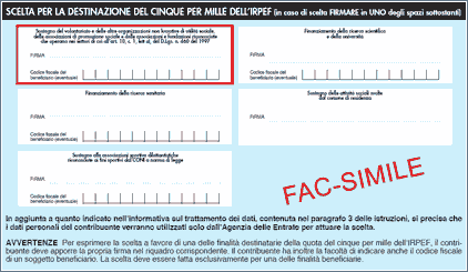 Dona il tuo 5×1000 al Coro Valsella